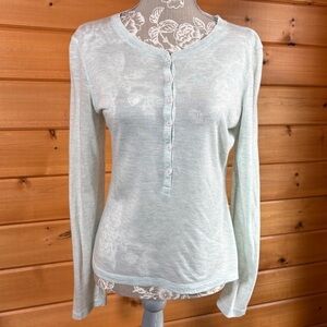 Moda International Women's Light Blue Wool Top M